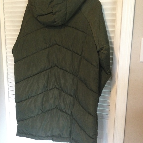 Kaffe KAjetta Puffer Jacket with Hood, Size 38, Olive Green - Picture 4 of 6